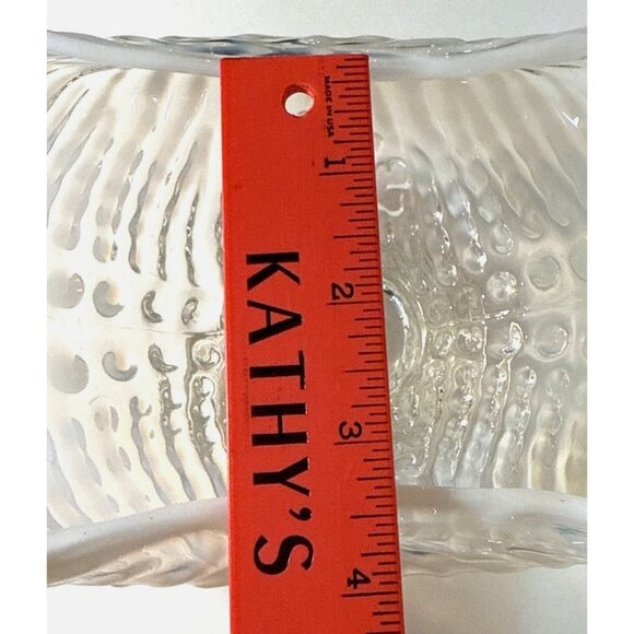 Vintage Fenton Opalescent Argonaut Shell Glass Pedestal Bowl - Picture 8 of 13